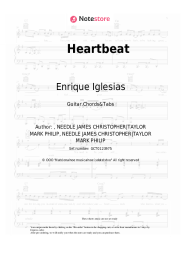 Sheet music, chords Enrique Iglesias, Nicole Scherzinger - Heartbeat