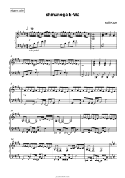 Sheet music, chords Fujii Kaze - Shinunoga E-Wa
