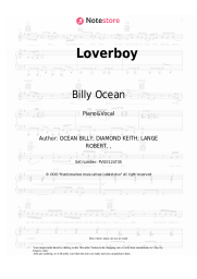 Sheet music, chords Billy Ocean - Loverboy