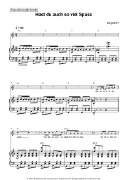 Sheet music, chords Dagobert - Hast du auch so viel Spaß