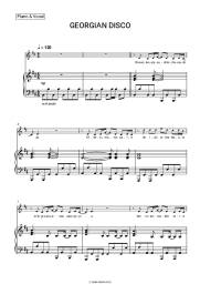 Sheet music, chords Nikos Band - GEORGIAN DISCO