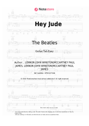 Sheet music, chords The Beatles - Hey Jude