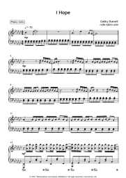 Sheet music, chords Gabby Barrett - I Hope