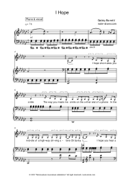 Sheet music, chords Gabby Barrett - I Hope