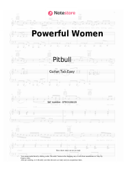 Sheet music, chords Pitbull, Dolly Parton - Powerful Women