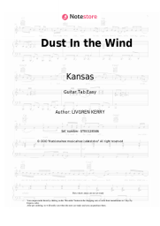 Sheet music, chords Kansas - Dust In the Wind