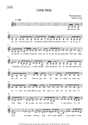 Sheet music, chords The BossHoss, Mimi & Josy - Little Help