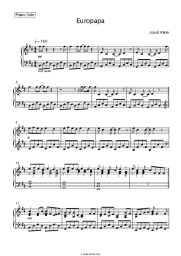 Sheet music, chords Joost - Europapa