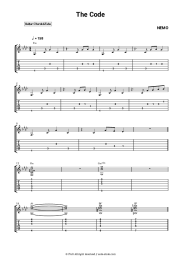 Sheet music, chords Nemo - The Code