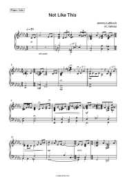 Sheet music, chords Jeremy Lubbock, Al Jarreau - Not Like This