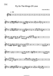 Sheet music, chords Olsen Brothers - Fly On The Wings Of Love