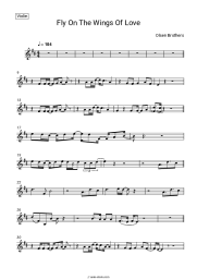 Sheet music, chords Olsen Brothers - Fly On The Wings Of Love