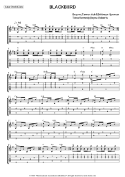 Sheet music, chords Beyonce, Tanner Adell, Brittney Spencer, Tiera Kennedy, Reyna Roberts - BLACKBIRD