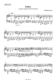 Sheet music, chords Raffaella Carra - Pedro (Jaxomy, Agatino Romero Remix)