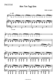 Sheet music, chords Baby Lasagna - Rim Tim Tagi Dim