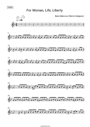 Sheet music, chords Rana Mansour - For Woman, Life, Liberty (Baraye)