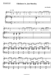 Sheet music, chords Joe Hendry - I Believe In Joe Hendry