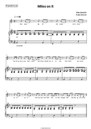 Sheet music, chords Marshmello, Kane Brown - Miles on It