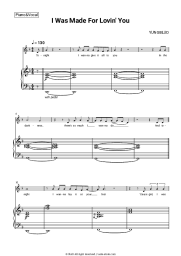 Sheet music, chords Yungblud - I Was Made For Lovin’ You