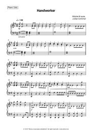 Sheet music, chords Mickie Krause, Julian Sommer - Handwerker