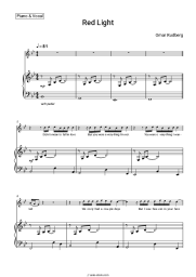 Sheet music, chords Omar Rudberg - Red Light