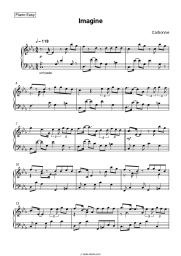 Sheet music, chords Carbonne - Imagine