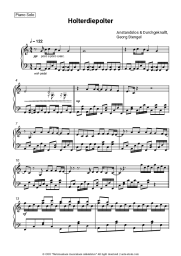 Sheet music, chords Anstandslos & Durchgeknallt, Georg Stengel - Holterdiepolter