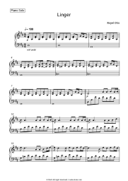 Sheet music, chords Royel Otis - Linger