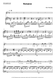 Sheet music, chords Ken Hensley - Romance