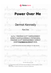 Sheet music, chords Dermot Kennedy - Power Over Me