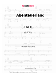 Sheet music, chords FiNCH, SDP, Phil The Beat - Abenteuerland