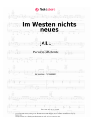 Sheet music, chords JAILL -  Im Westen nichts neues