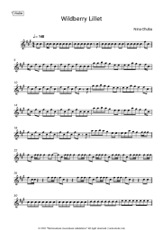 Sheet music, chords Nina Chuba - Wildberry Lillet