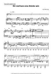 Sheet music, chords Joy Fleming - Ein Lied kann eine Brücke sein