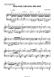 Sheet music, chords Ella Endlich - Kuss mich, halt mich, lieb mich