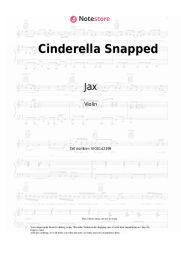 Sheet music, chords Jax - Cinderella Snapped