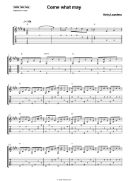 Sheet music, chords Vicky Leandros - Come what may