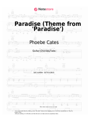 Sheet music, chords Phoebe Cates - Paradise (Theme from 'Paradise')
