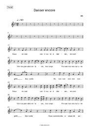Sheet music, chords HK - Danser Encore