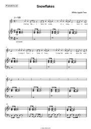 Sheet music, chords White Apple Tree - Snowflakes