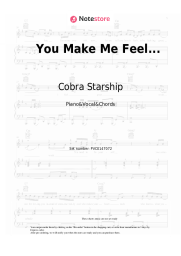 Sheet music, chords Cobra Starship, Sabi -  You Make Me Feel...