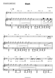 Sheet music, chords Stray Kids - SLASH