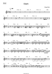 Sheet music, chords Stray Kids - SLASH