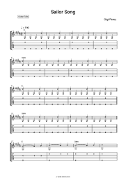 Sheet music, chords Gigi Perez - Sailor Song