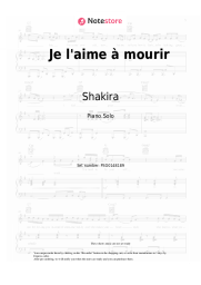 undefined Shakira - Je l’aime à mourir (La quiero a morir)
