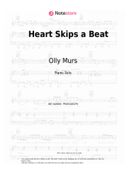 Sheet music, chords Olly Murs - Heart Skips a Beat