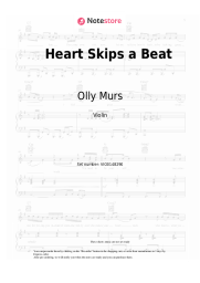 Sheet music, chords Olly Murs - Heart Skips a Beat