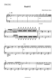 Sheet music, chords Sheet Music Boss - Rush E