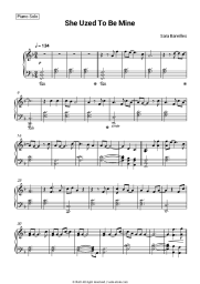 Sheet music, chords Sara Bareilles - She Used To Be Mine