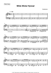 Sheet music, chords Pentatonix - White Winter Hymnal